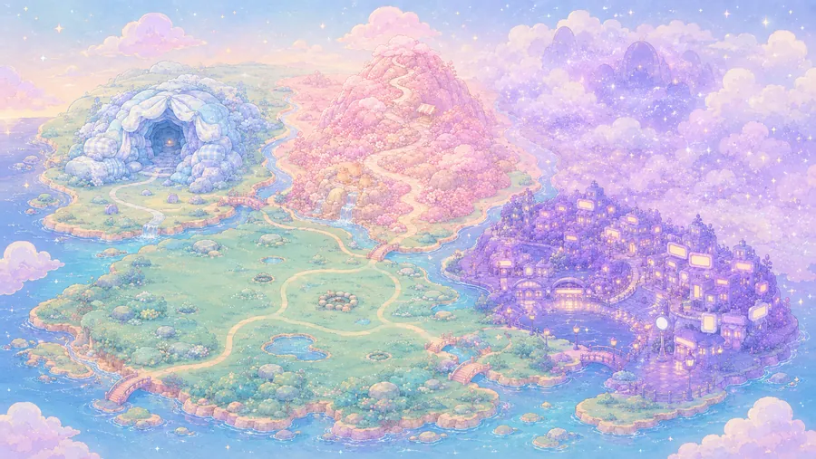 ダルモンワールドの全体図